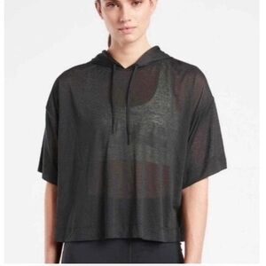 NWT Athleta Vapor Hooded Tee. Black. 2X